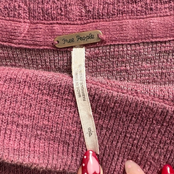 Free People Dusty Rose Crew Neck Sweater - Picture 2 of 5